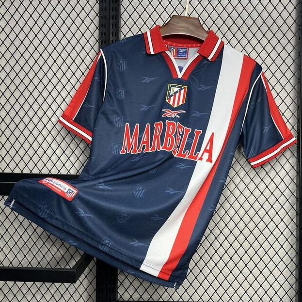Retro Atletico Madrid 1998-99 Away Soccer Jersey