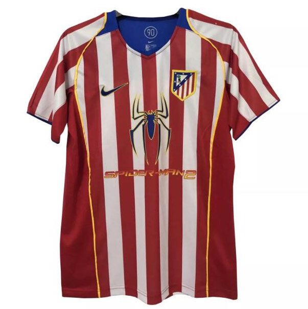 Retro Atletico Madrid 2004-05 Home Soccer Jersey