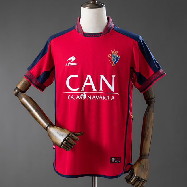 Retro Atletico Osasuna 2000-02 Home Soccer Jersey