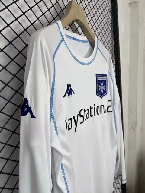 Retro Auxerre 2003-04 Home Long Sleeve Soccer Jersey