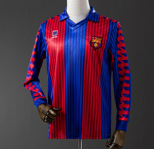 Retro Barcelona 1990-92 Home Long Sleeve Soccer Jersey