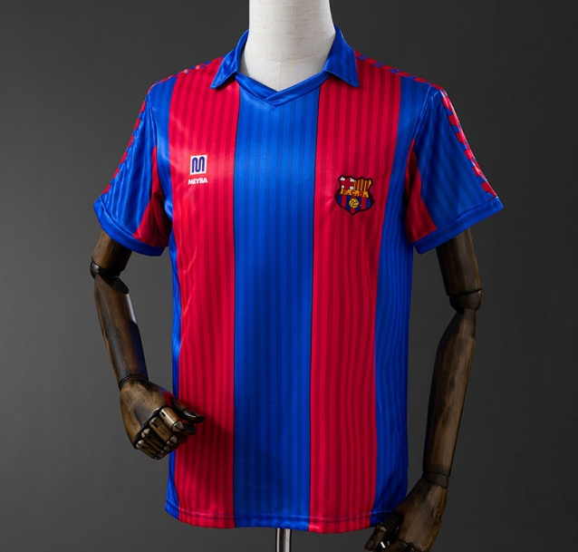 Retro Barcelona 1990-92 Home Soccer Jersey