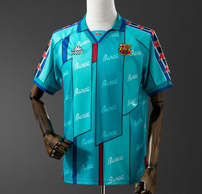 Retro Barcelona 1996-97 Away Soccer Jersey