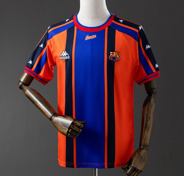 Retro Barcelona 1997-98 Away Soccer Jersey