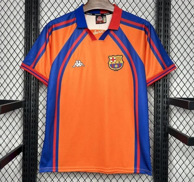 Retro Barcelona 1997-98 UCL Away Soccer Jersey