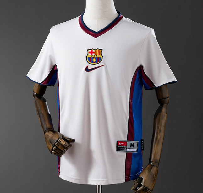 Retro Barcelona 1998-99 Away Soccer Jersey