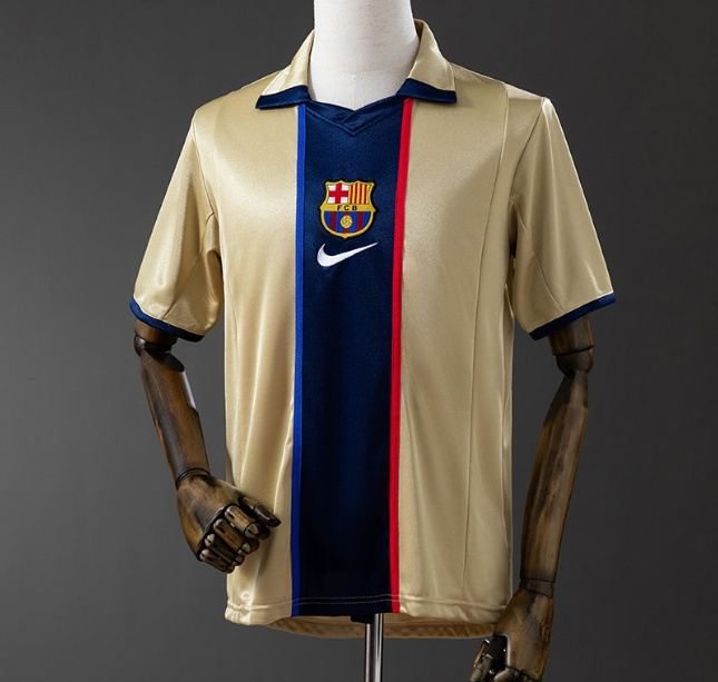 Retro Barcelona 2002-03 Away Soccer Jersey