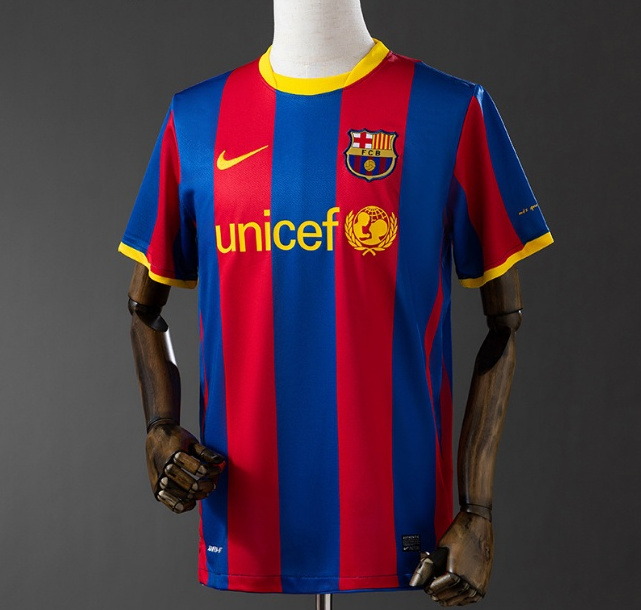 Retro Barcelona 2010-11 Home Soccer Jersey