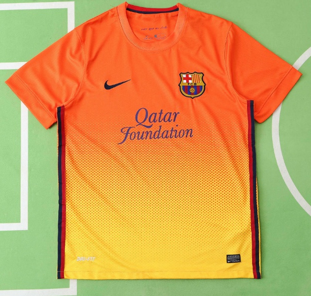 Retro Barcelona 2012-13 Away Soccer Jersey