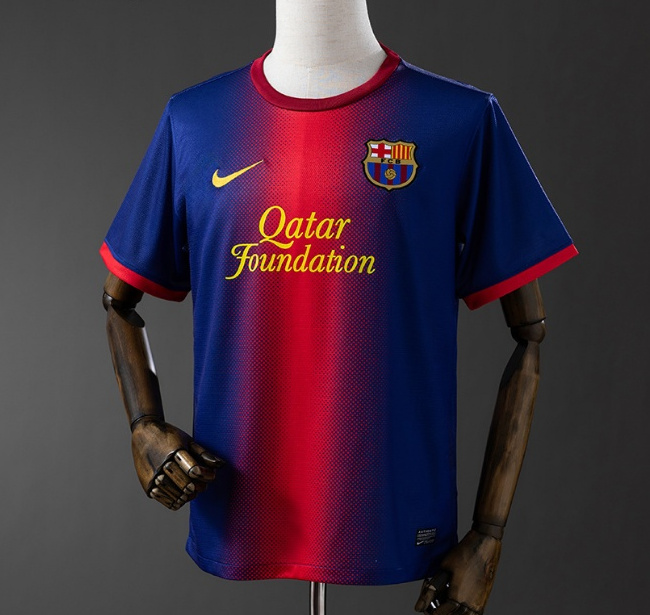 Retro Barcelona 2012-13 Home Soccer Jersey