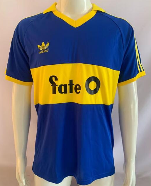Retro Boca Juniors 1986-87 Home Kit Soccer Jersey