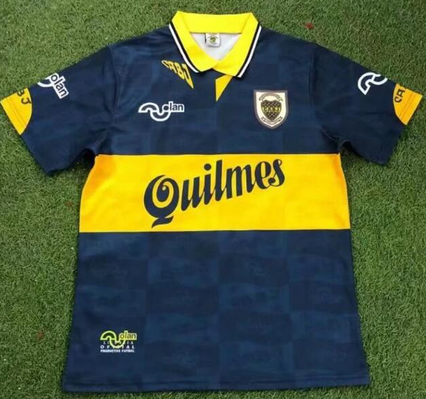 Retro Boca Juniors 1995-97 Home Soccer Jersey