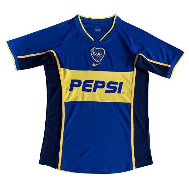 Retro Boca Juniors 2002 Home Soccer Jersey