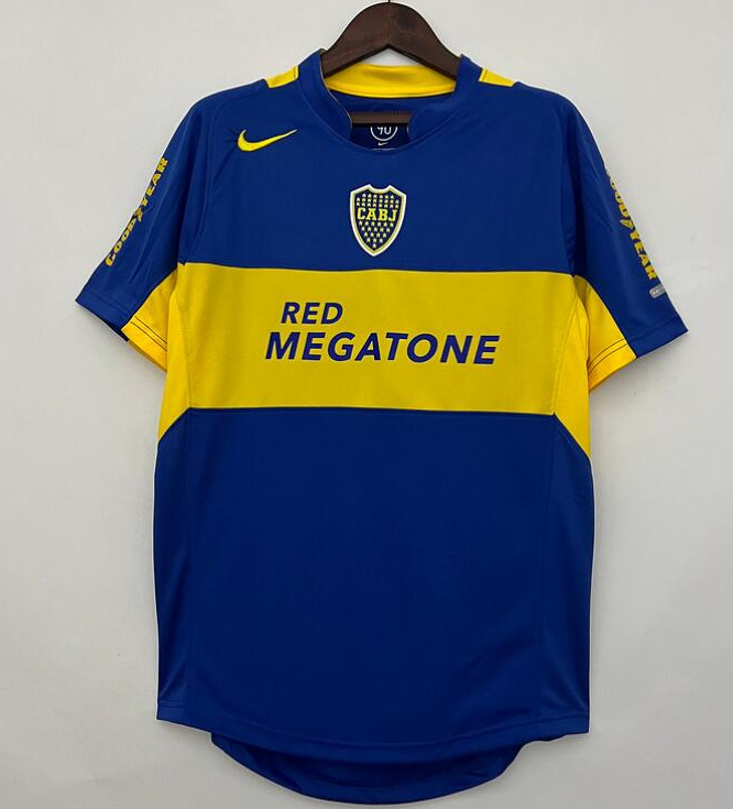 Retro Boca Juniors 2004-05 Home Kit Soccer Jersey