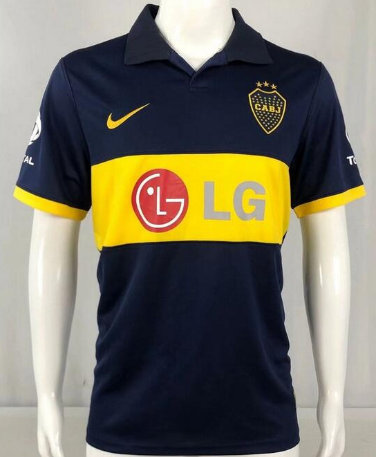 Retro Boca Juniors 2009-10 Home Kit Soccer Jersey