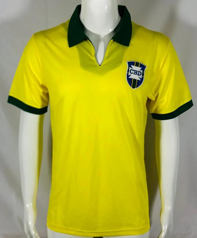Retro Brazil 1950-66 Home Soccer Jersey