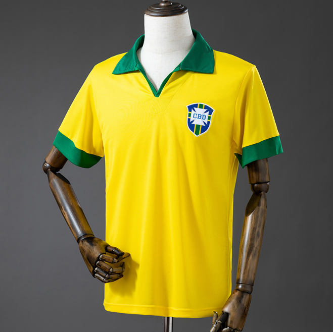 Retro Brazil 1958 Home Soccer Jersey