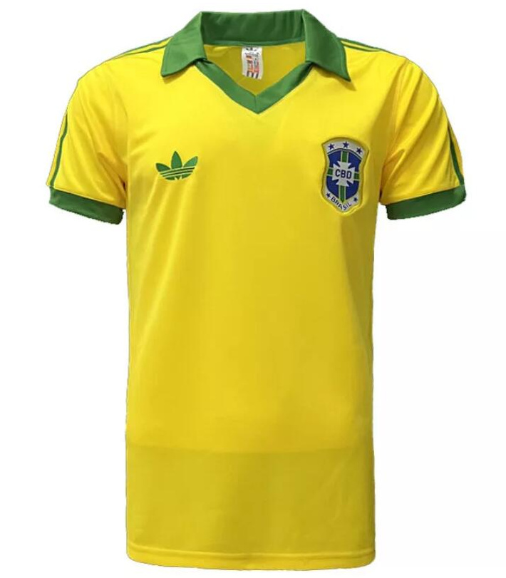 Retro Brazil 1978 Home Soccer Jersey