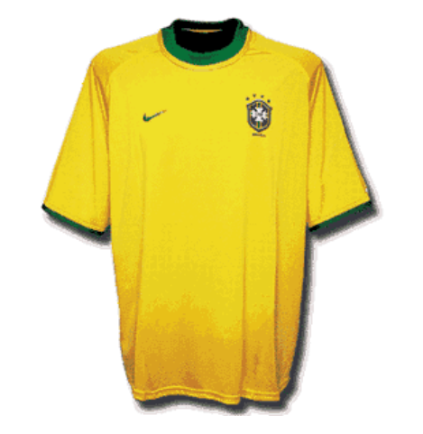Retro Brazil 2000-2002 Home Soccer Jersey