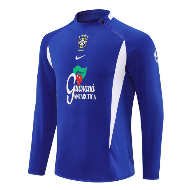 Retro Brazil 2002 Blue Training Sweatshirt