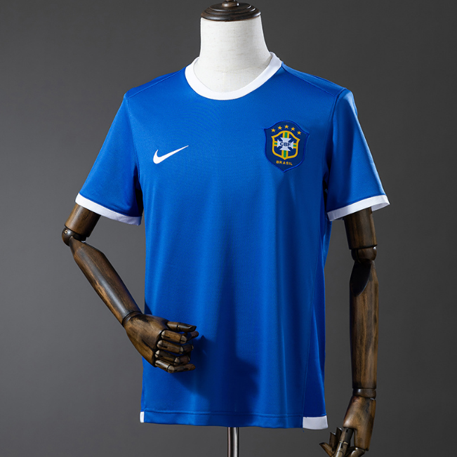 Retro Brazil 2006 Away Soccer Jersey