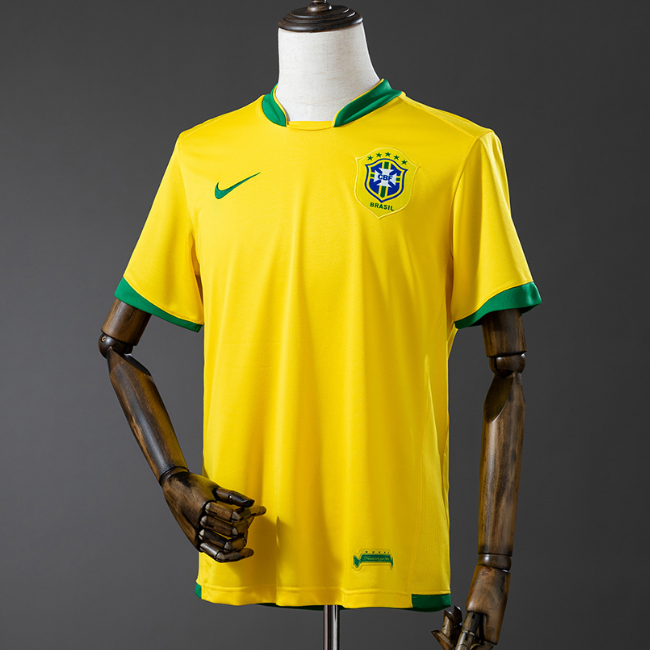 Retro Brazil 2006 Home Soccer Jersey