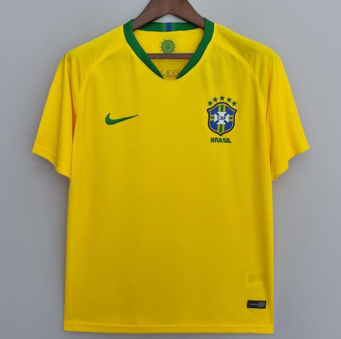 Retro Brazil 2018 Home Soccer Jersey