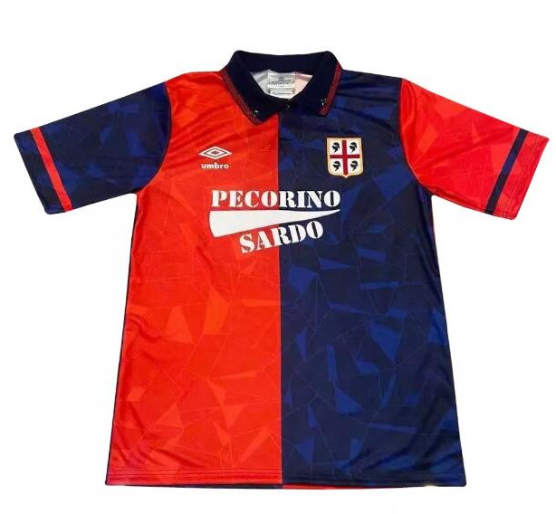 Retro Cagliari Calcio 91-92 Home Soccer Jersey