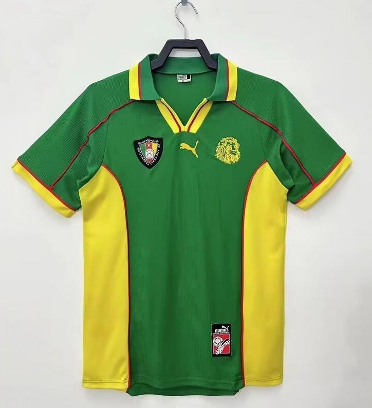 Retro Cameroon 1998 Home Soccer Jersey