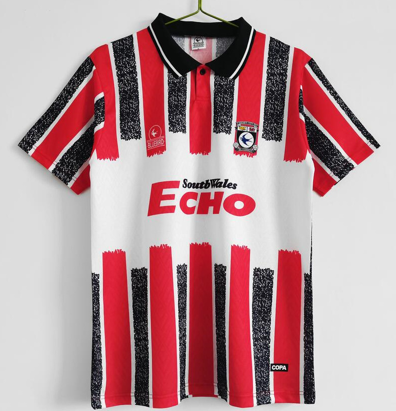 Retro Cardiff City 1990 Home Soccer Jersey