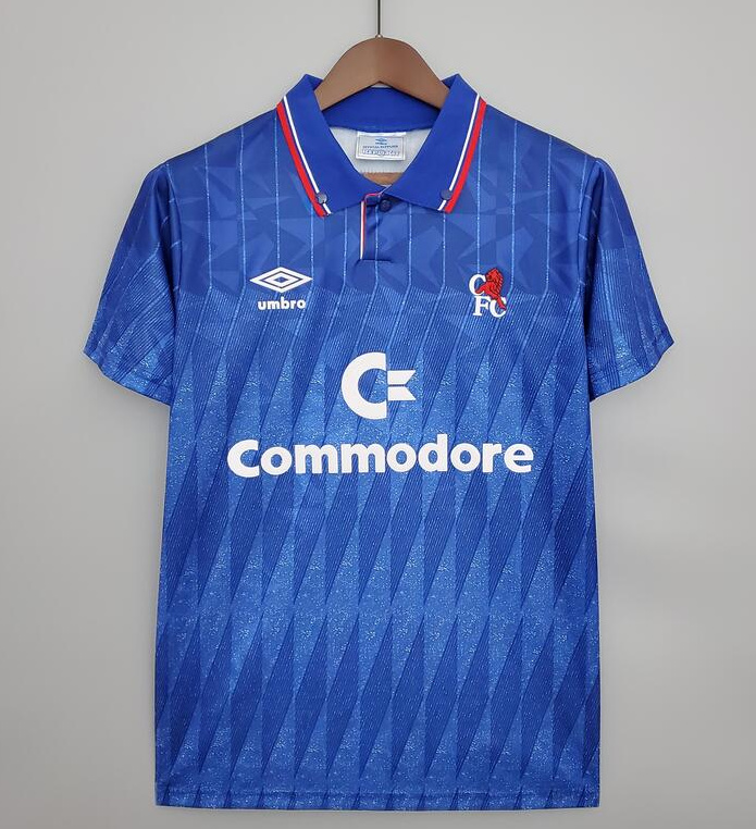 Retro Chelsea 1989-91 Home Soccer Jersey