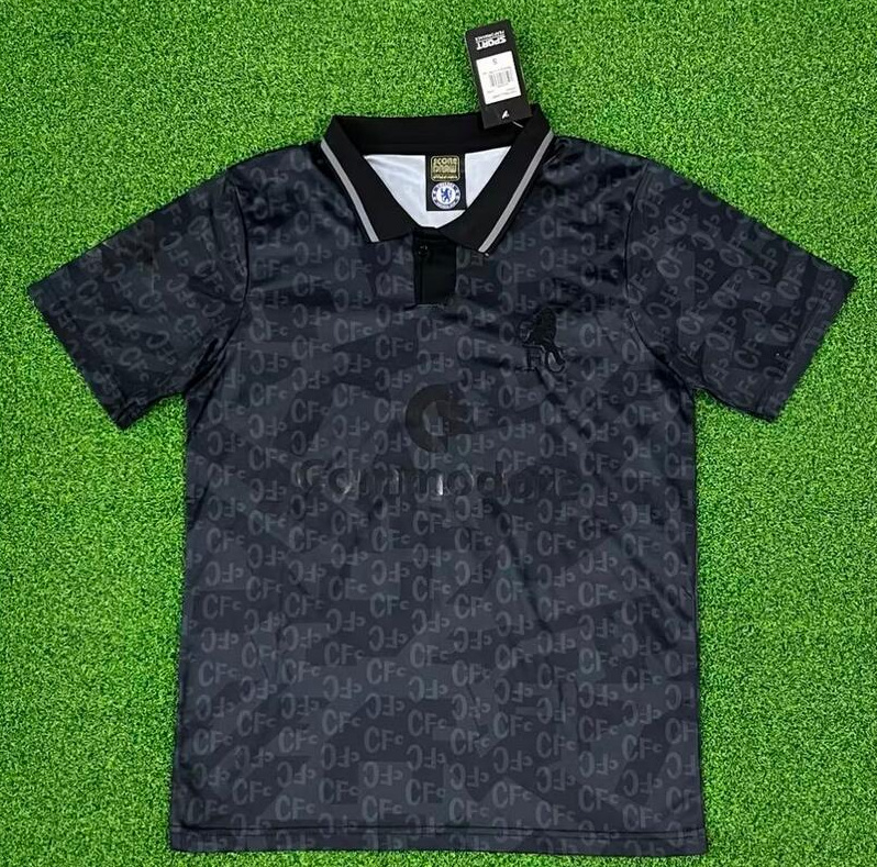 Retro Chelsea 1990 Black Soccer Jersey