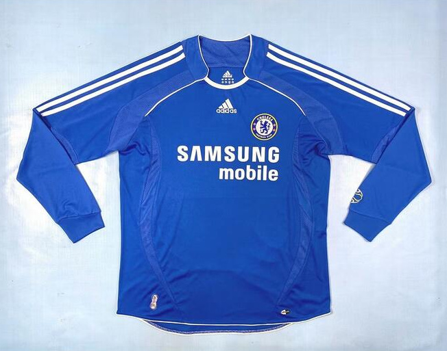 Retro Chelsea 2006-07 Home Long Sleeve Soccer Jersey