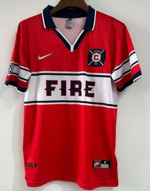 Retro Chicago Fire 1998 Home Soccer Jersey