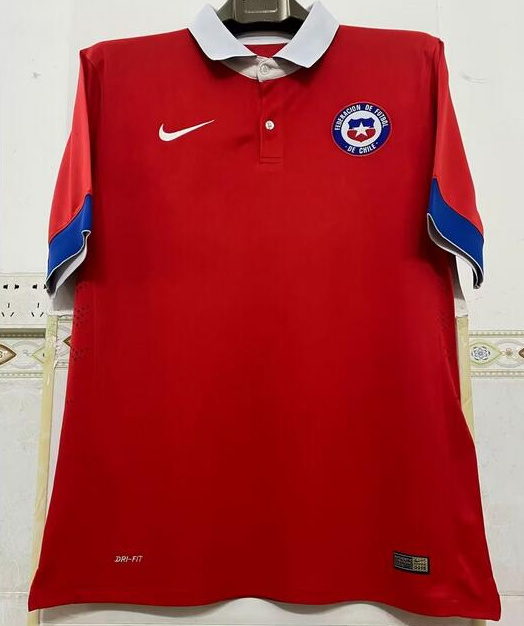 Retro Chile 2015--16 Home Soccer Jersey
