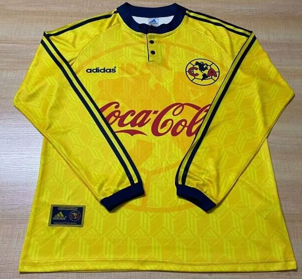 Retro Club America 1998-99 Home Long Sleeve Soccer Jersey