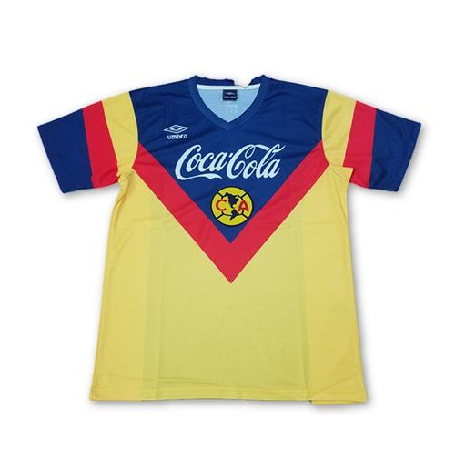 Retro Club America 89-90 Home Soccer Jersey Shirt