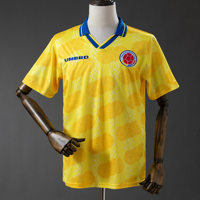Retro Colombia 1994 Home Soccer Jersey