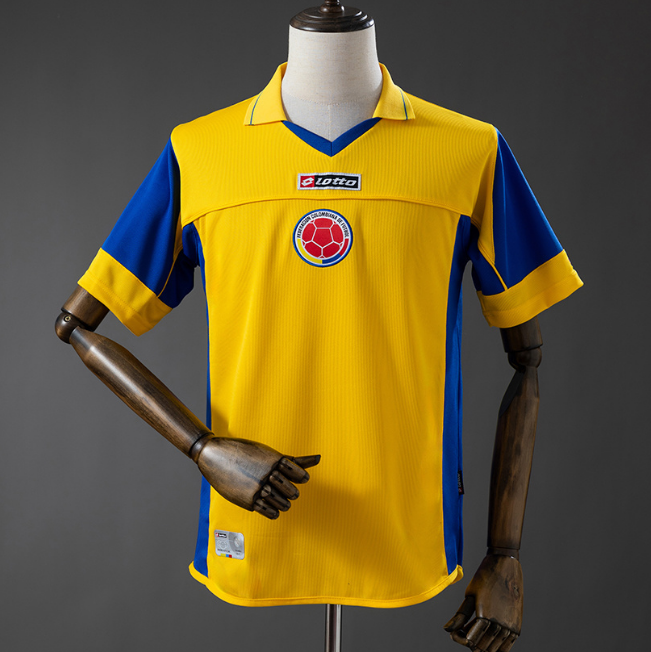 Retro Colombia 2003-05 Home Soccer Jersey