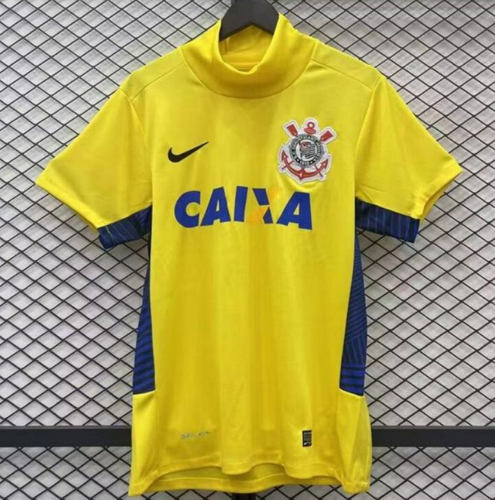 Retro Corinthians 2012 Goalkeeper Soccer Jersey Yellow