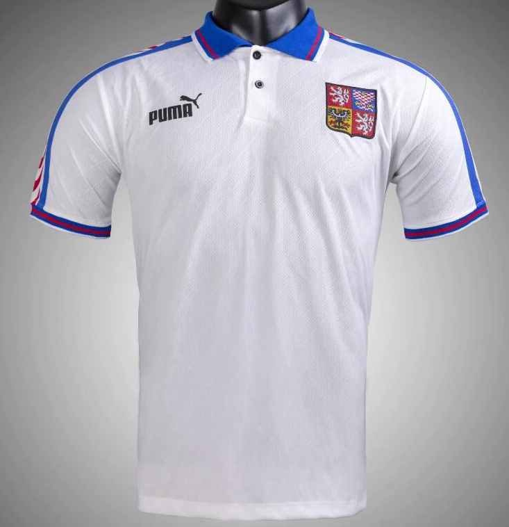 Retro Czech Republic 1996 Away Soccer Jersey