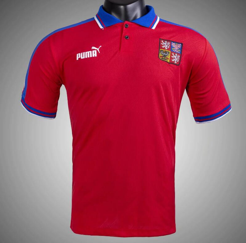 Retro Czech Republic 1996 Home Soccer Jersey