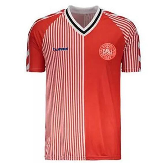 Retro Denmark 1986 Home Soccer Jersey