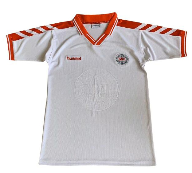 Retro Denmark 1998 Away Soccer Jersey