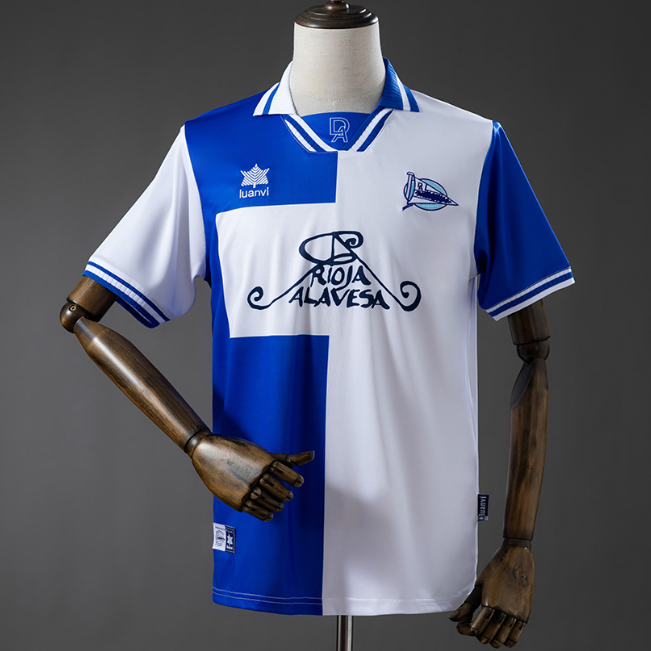 Retro Deportivo Alavés 2000-01 Home Soccer Jersey