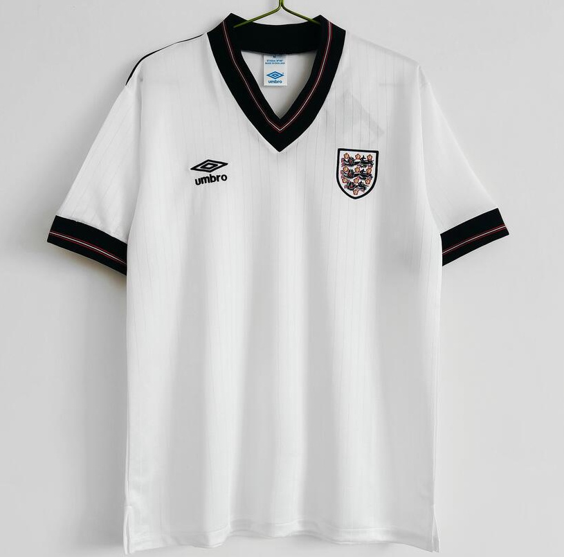 Retro England 1984-87 Home Soccer Jersey