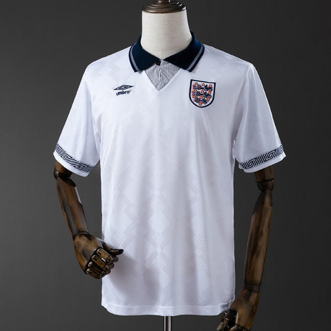 Retro England 1990 Home Soccer Jersey
