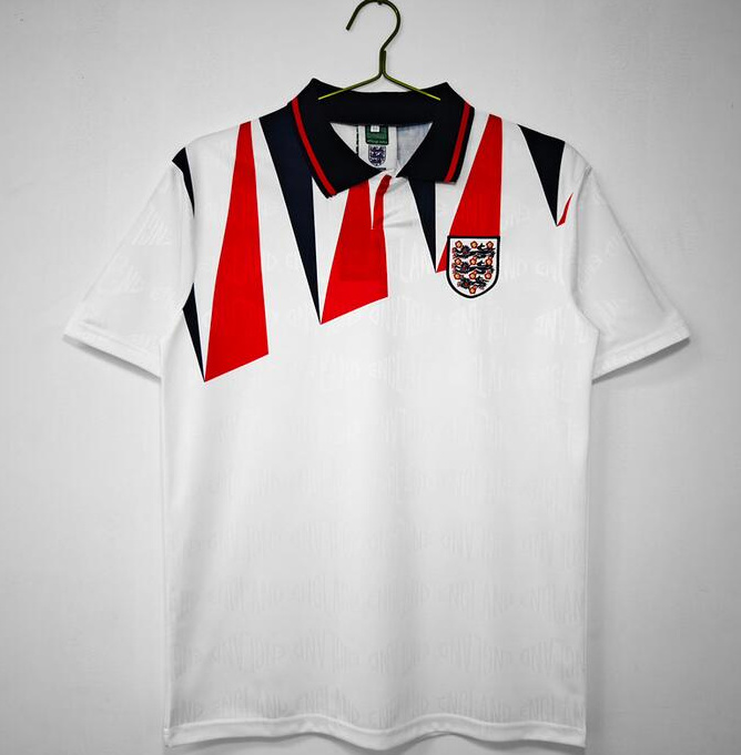 Retro England 1992 Home Soccer Jersey