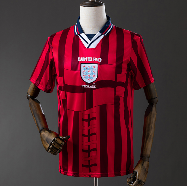 Retro England 1998 Away Soccer Jersey