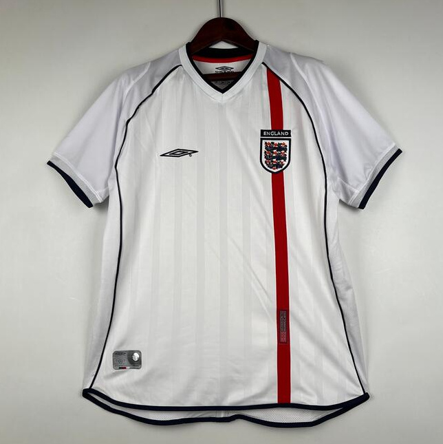 Retro England 2002 Home Soccer Jersey